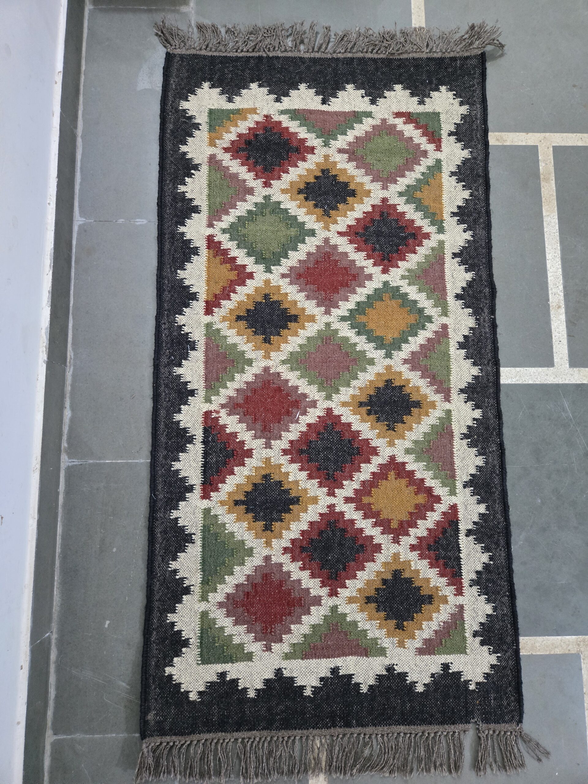 Multicolor Diamond Kilim Rug