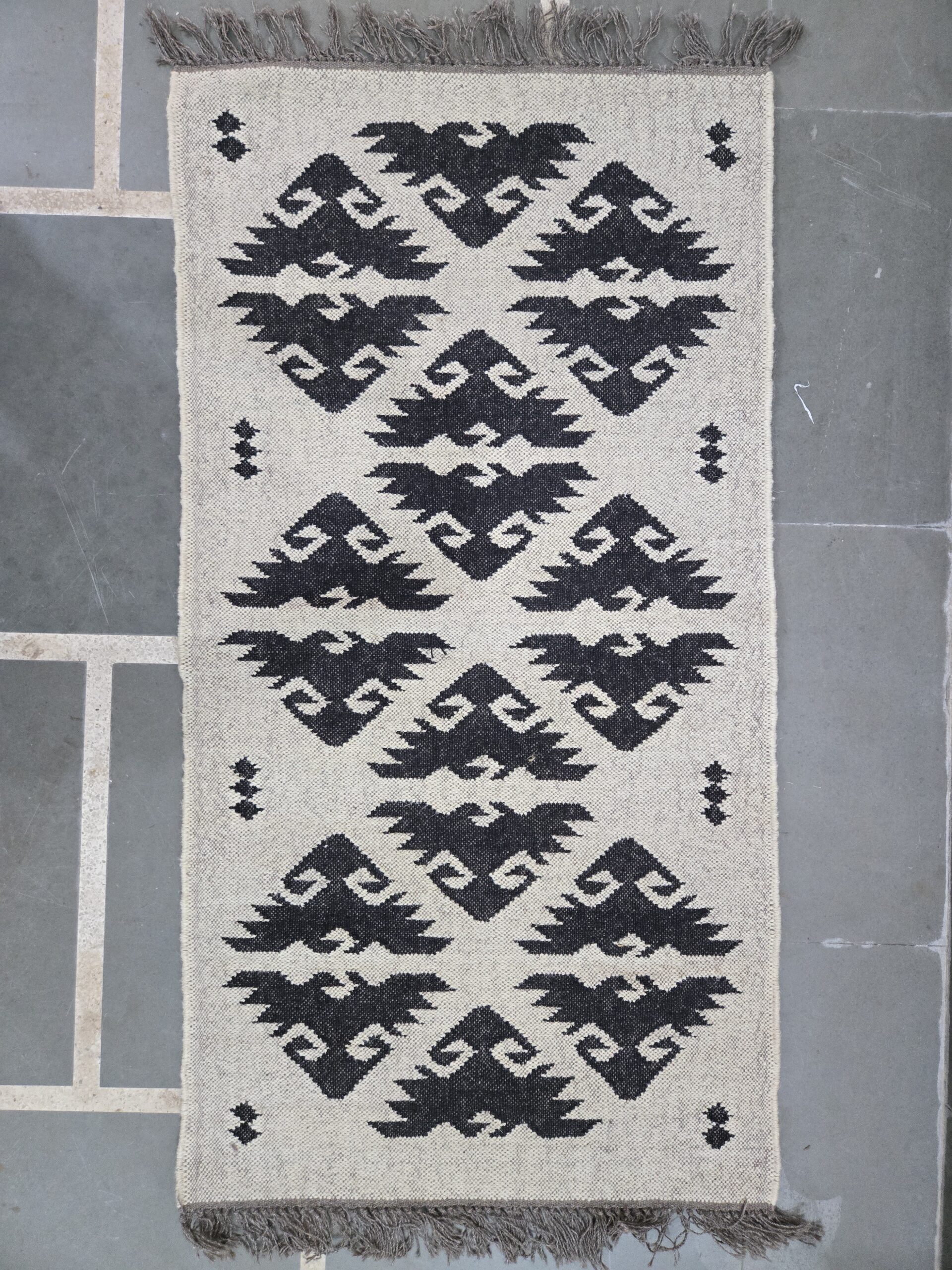 Wool Jute Kilim Rug
