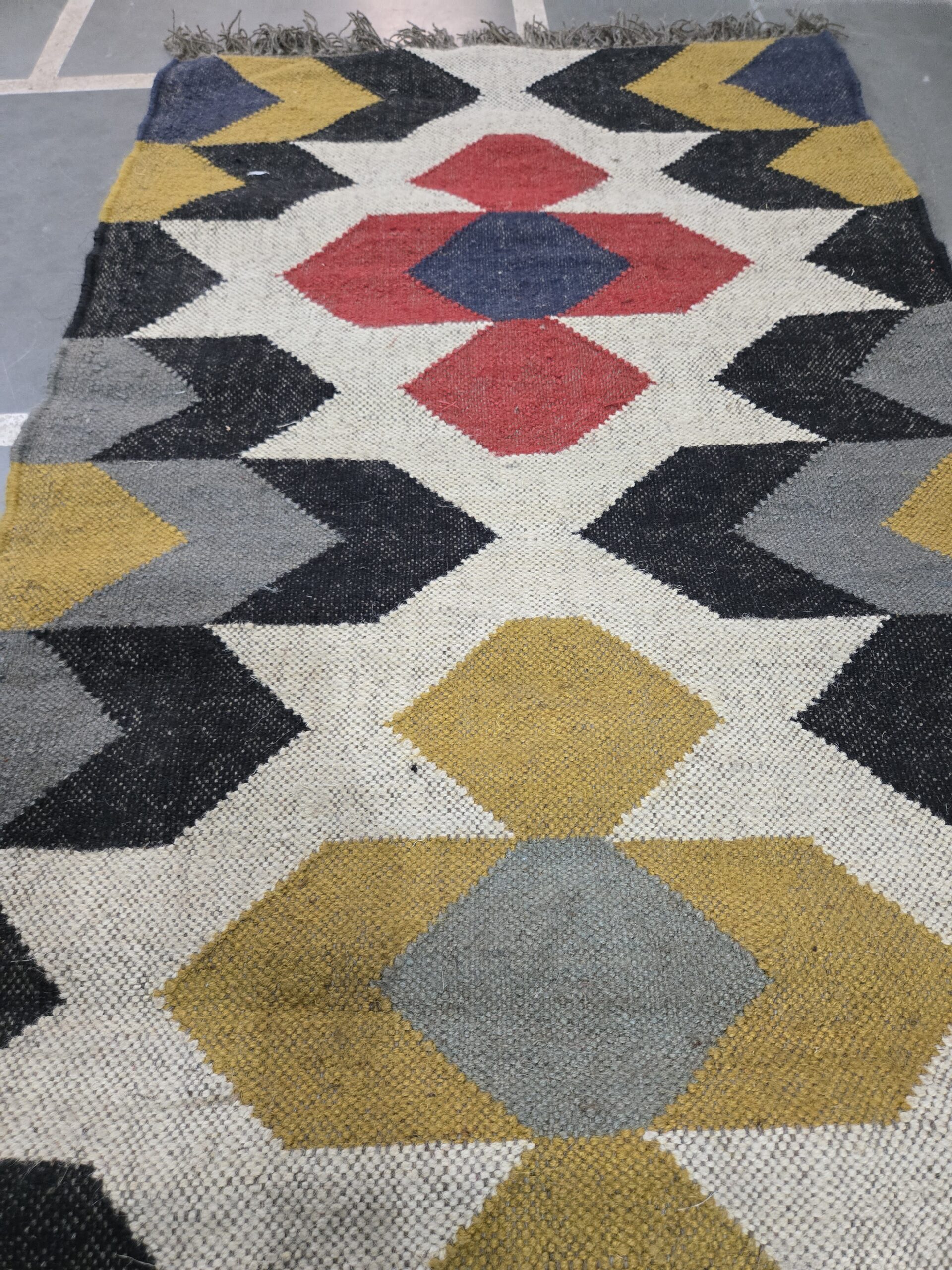 Boho Tribal Diamond Rug