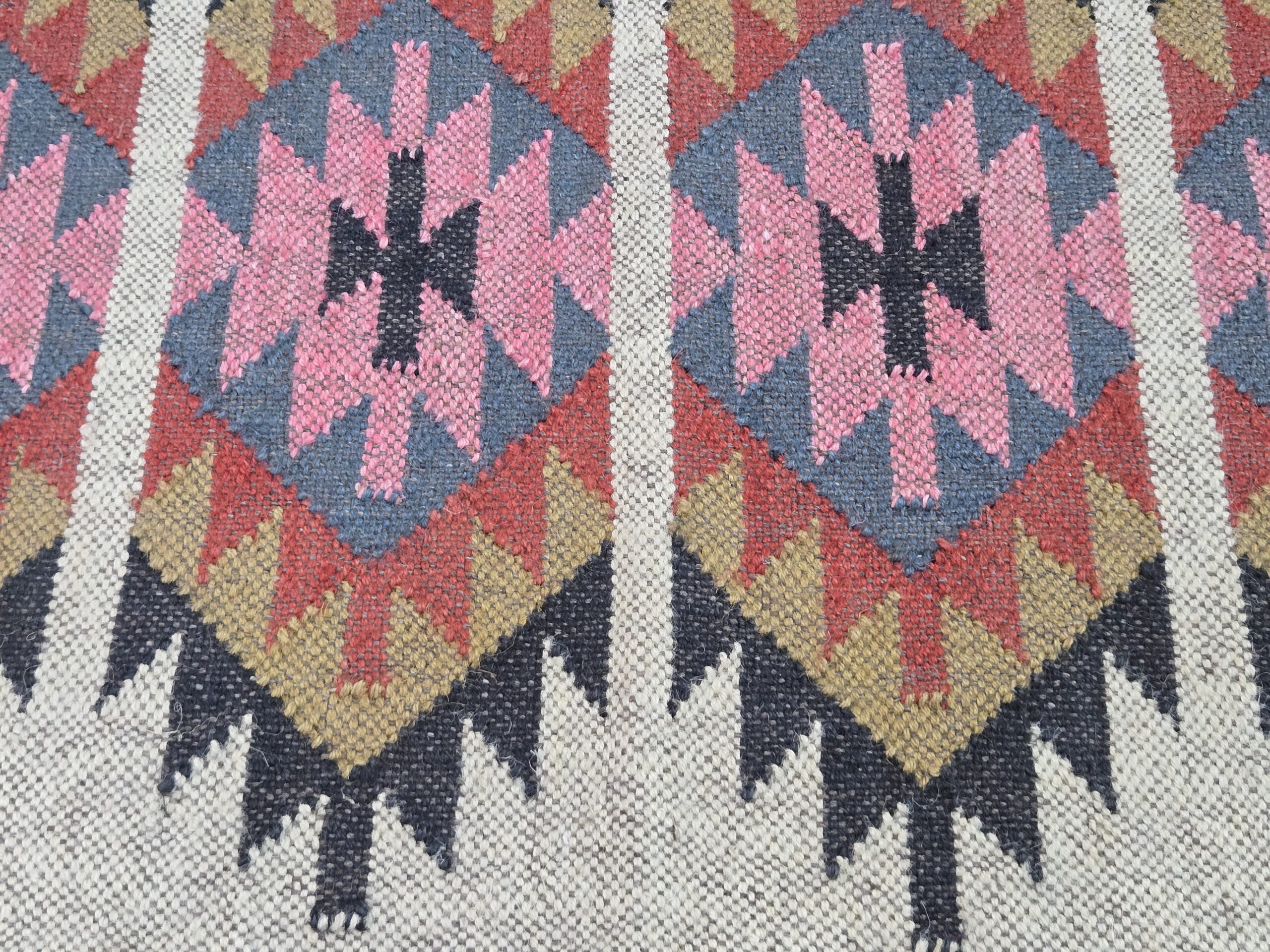 Boho Geometric Kilim Rug