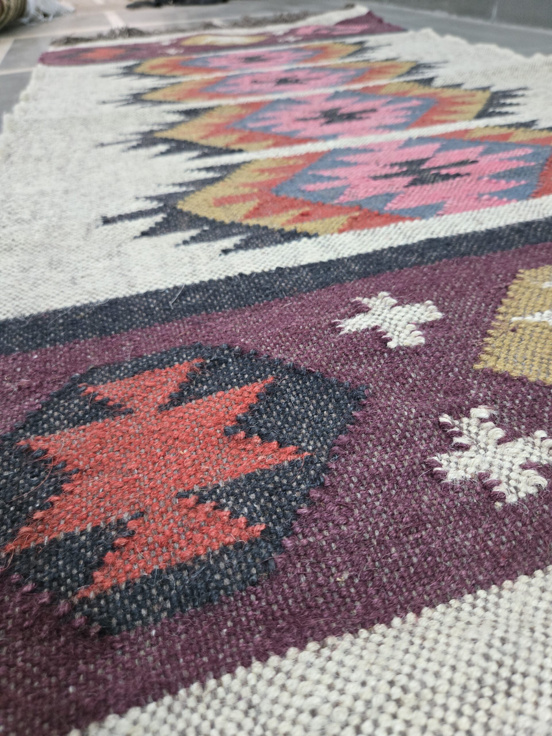 Handmade Wool Jute Rug
