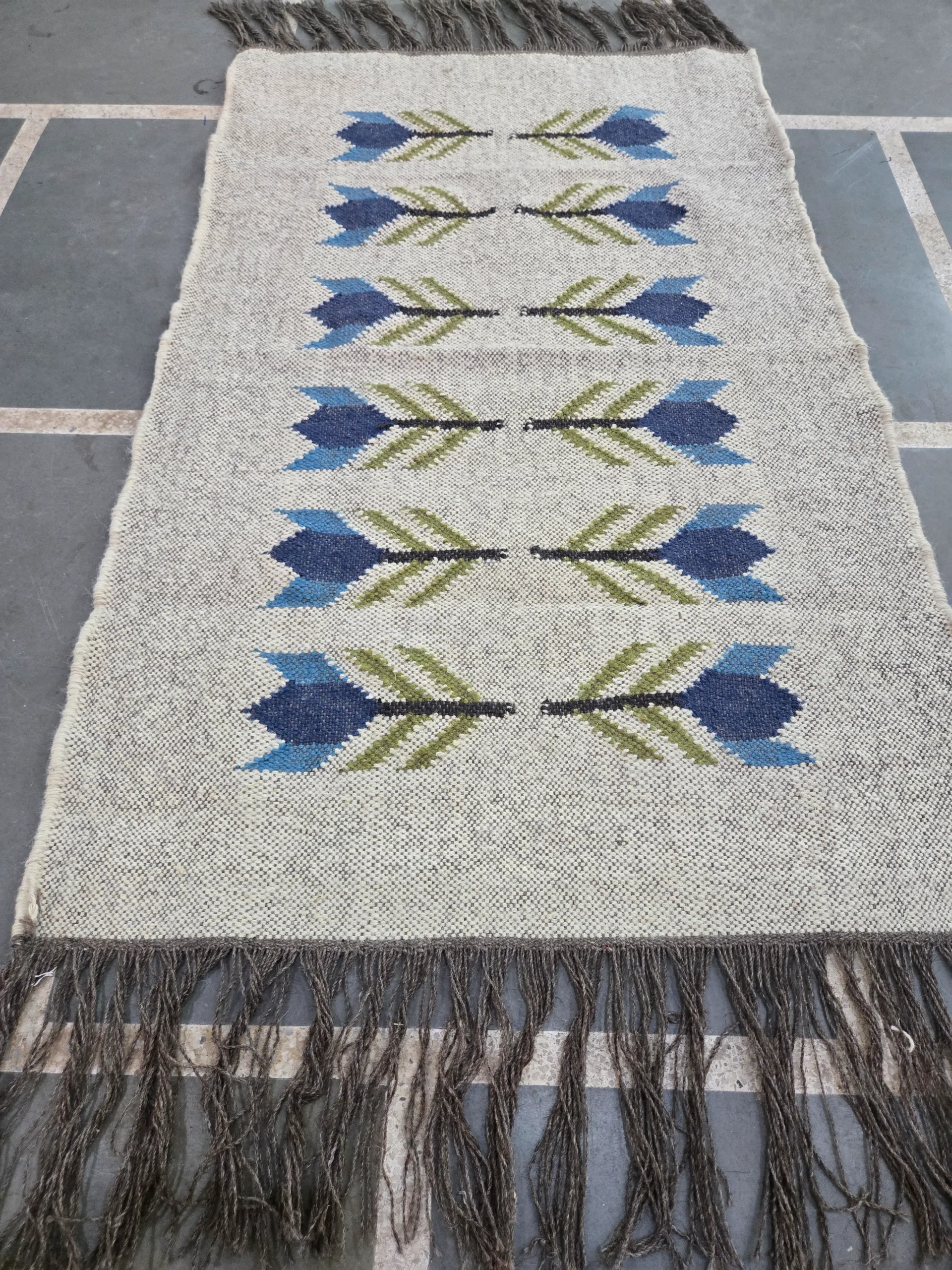 Boho style rug colorful pattern