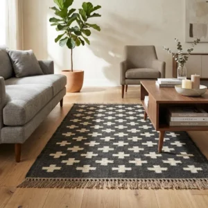 Decorative tribal runner rug design