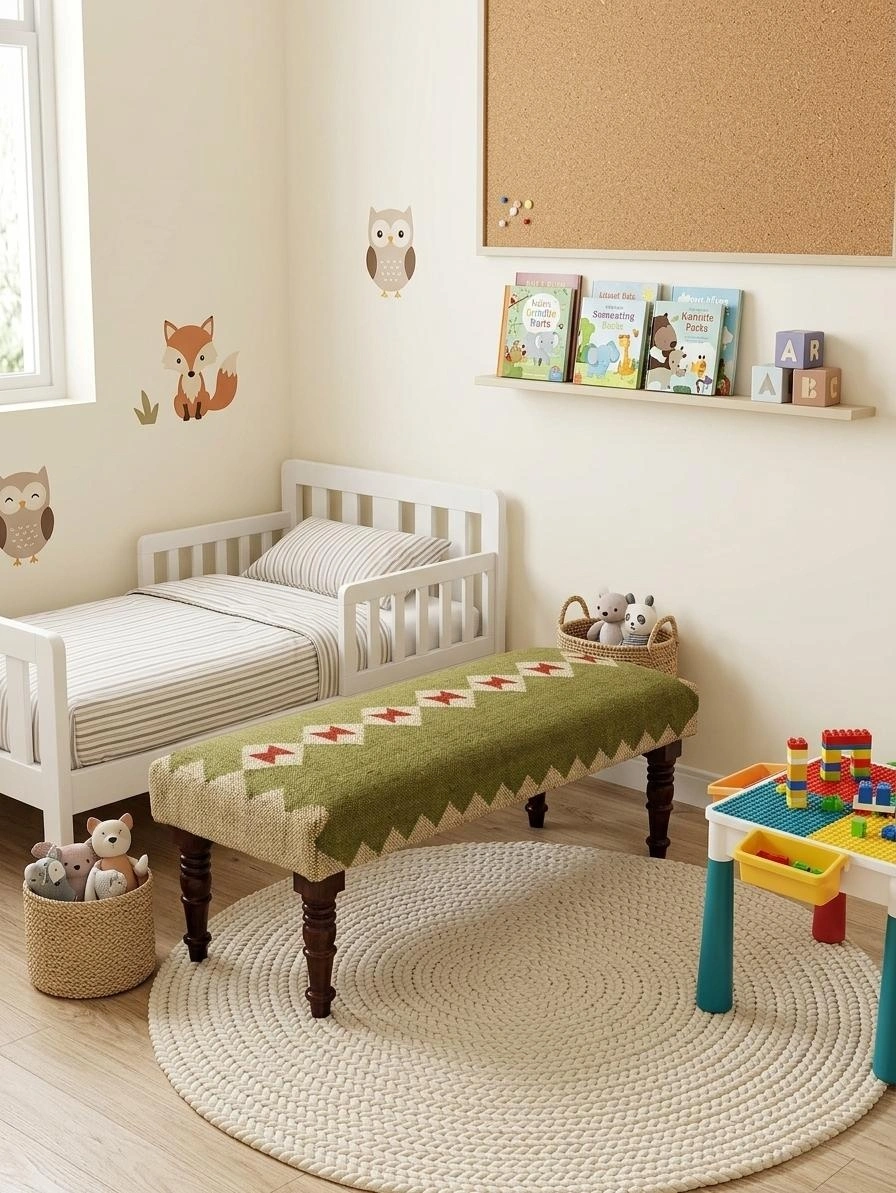 Kilim Bench for Bedroom