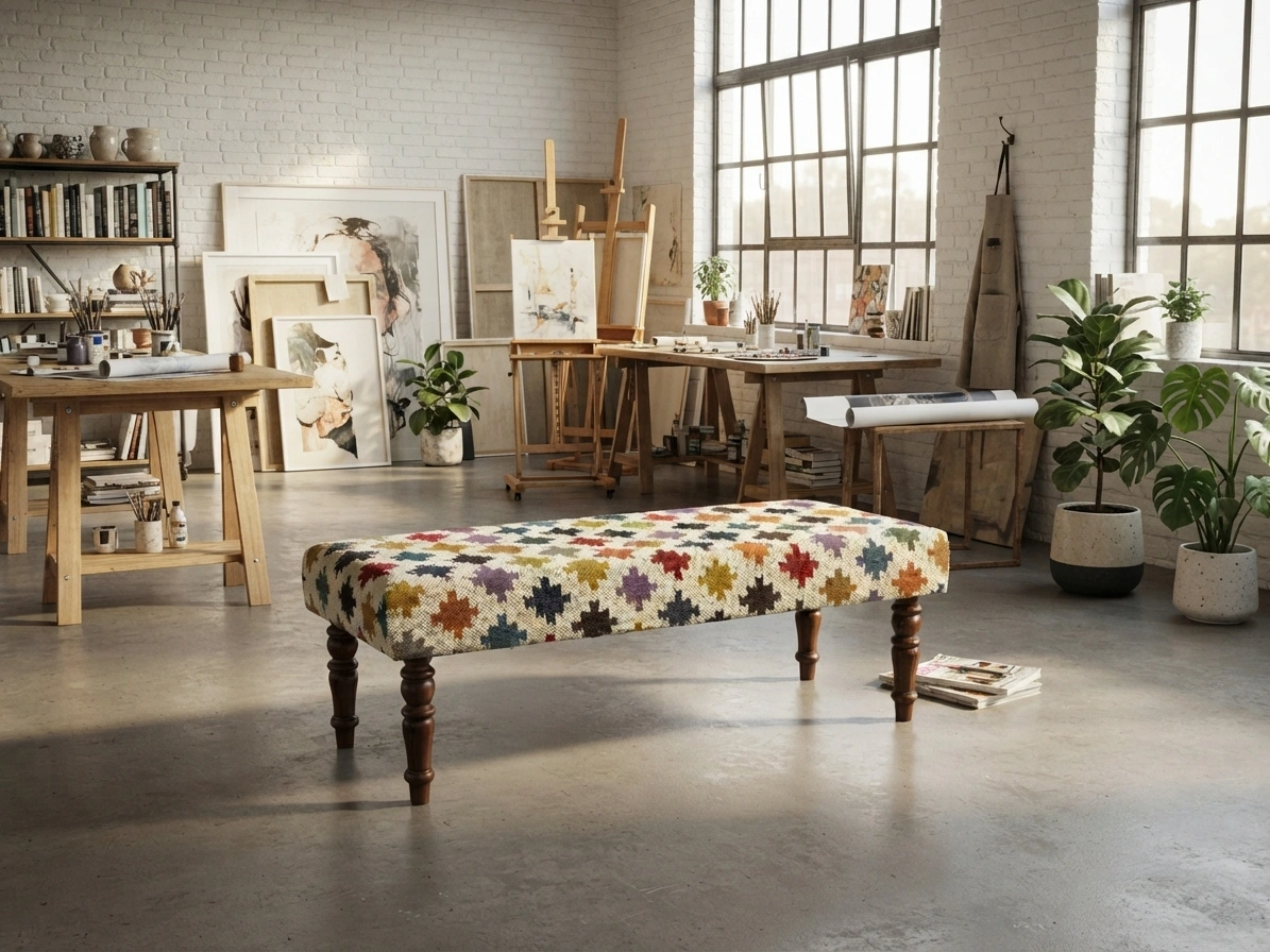 Kilim Bench in Hall