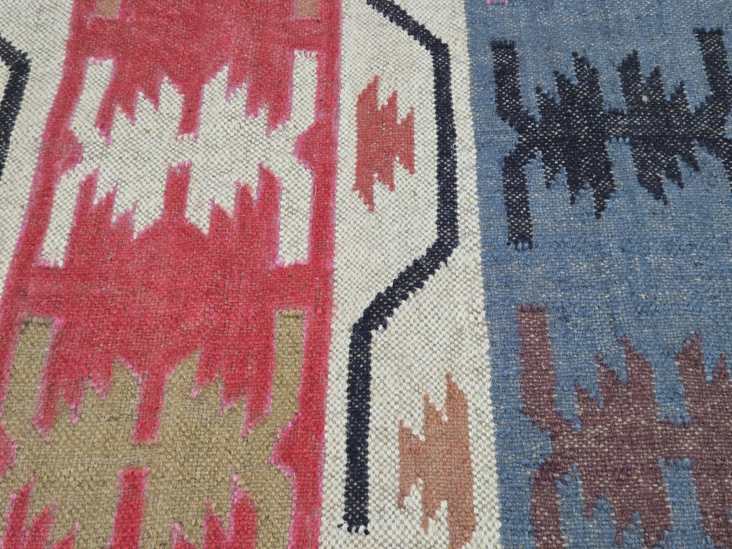 Southwestern tribal rug geometric figures