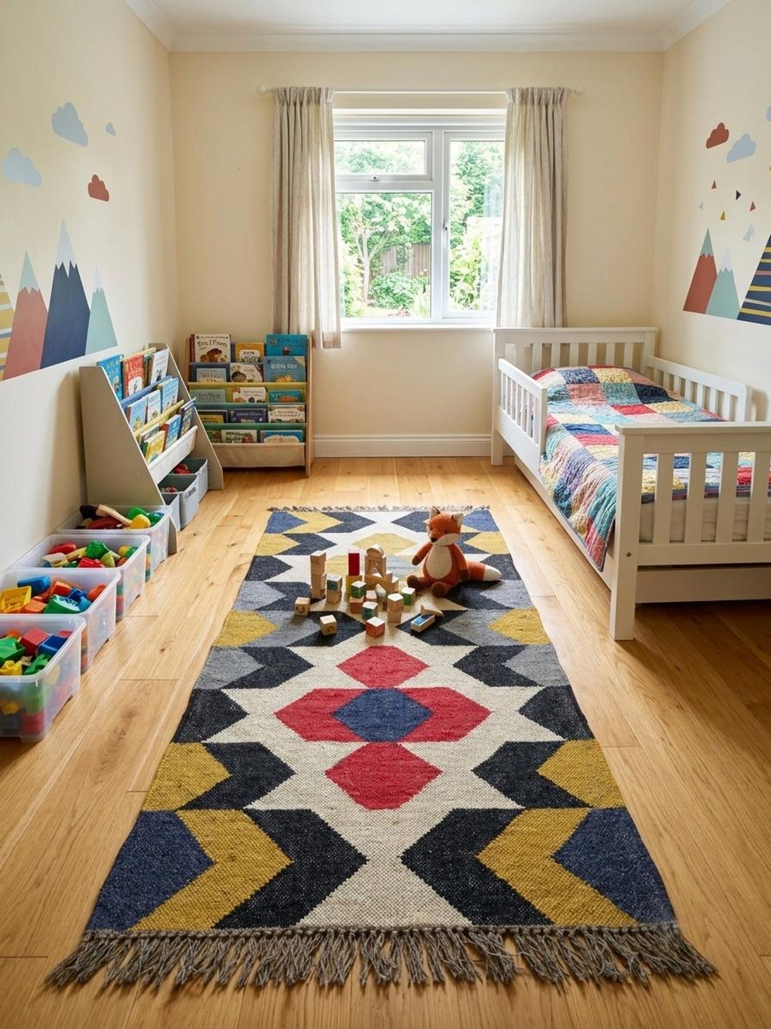 Mustard Geometric Kilim Rug
