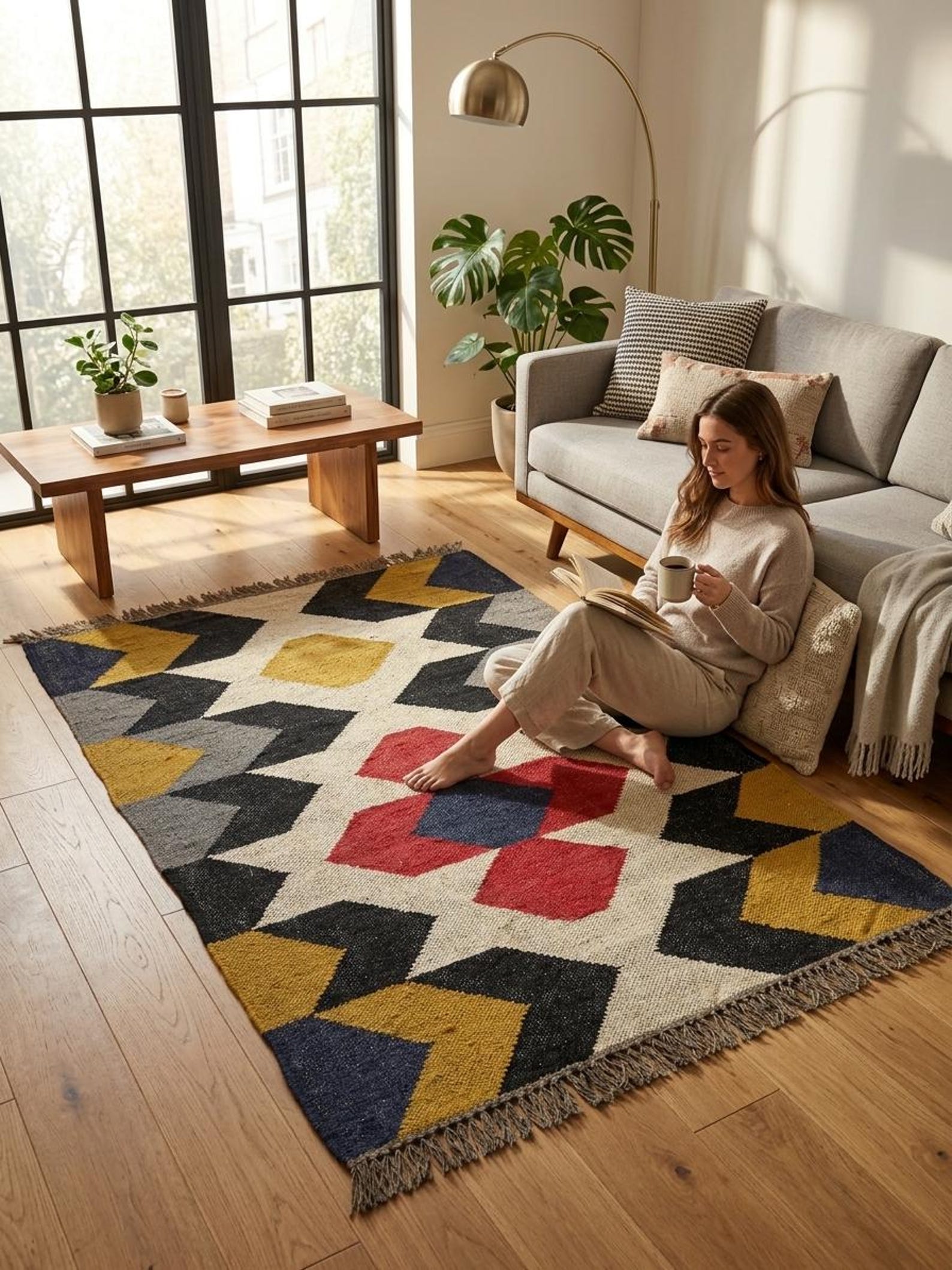Bold Tribal Design Kilim
