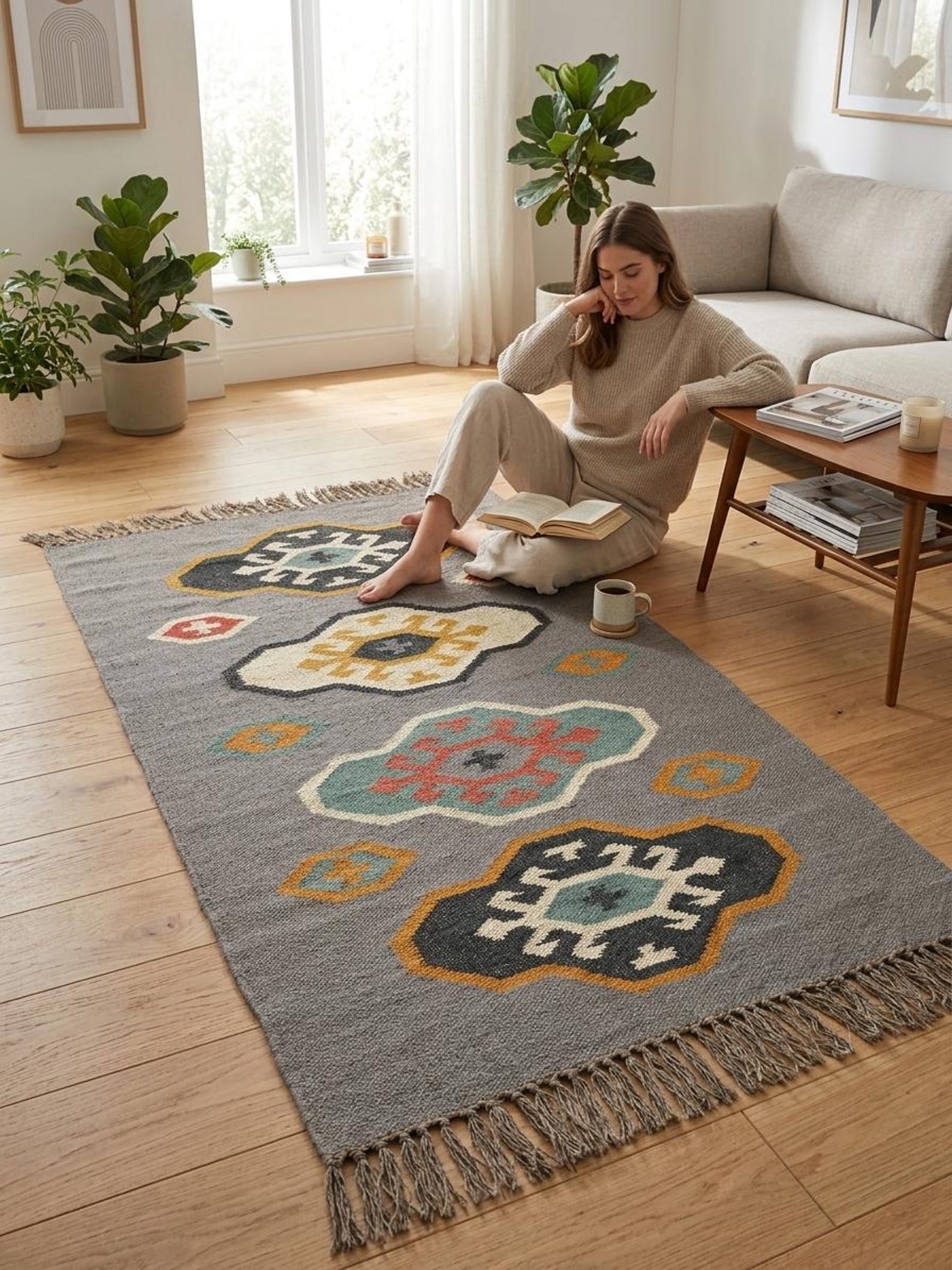 Southwestern Tribal Motif Rug