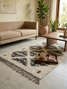 Indian Dhurrie Kilim Rug