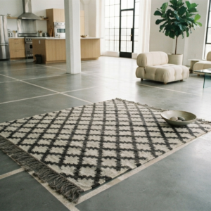 diamond lattice pattern rug