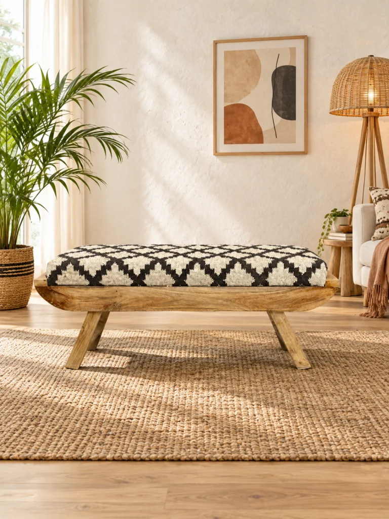 Kilim Bench Showcase